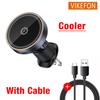 Xiaomi ice Cooling Magnetic Wireless Car Charger Stand for iPhone 16 15 14 13 12 Pro Max MacSafe Car Phone Holder Fast Charging Station