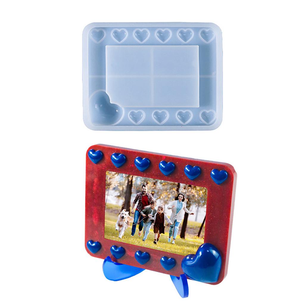 Heart Photo Frame Molds Picture Frame Molds Silicone Moulds Clay Mold Table Decorations Hand-Making Supplies for Photo