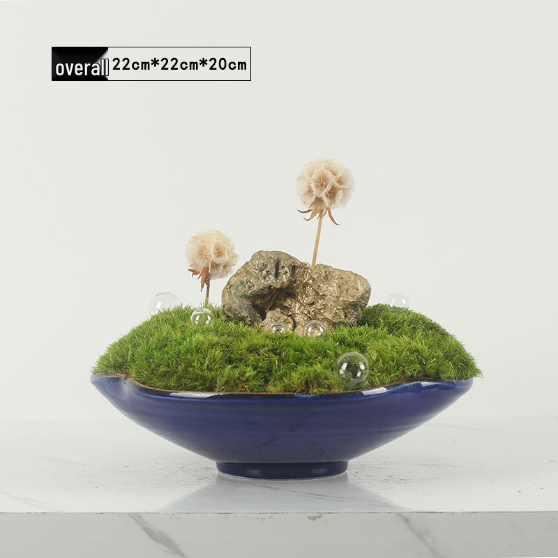 Chinese Style Floral Coffee Table Arrangement for Living Room or Hotel Decor