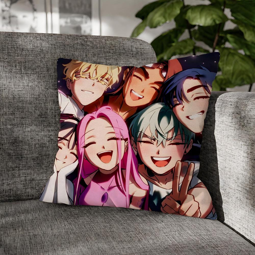 Game Alien Stage Idol Survival Cushion Cover Decorative Pillowcase Soft Short Plush Cozy Durable Sofa Home Decor Items Gift