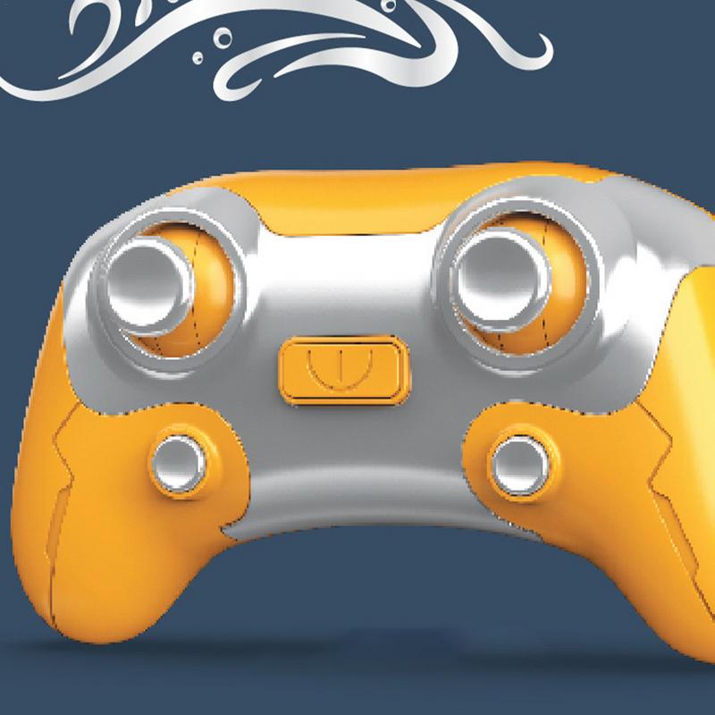 Ungiftiges RC-U-Boot-Boot mit Wasserpistole Fernbedienungsboote für Pool Badewanne Wasserspielzeug RC-Schiff 360-Grad-Drehung Schiff Sprüht Wasser Kinder