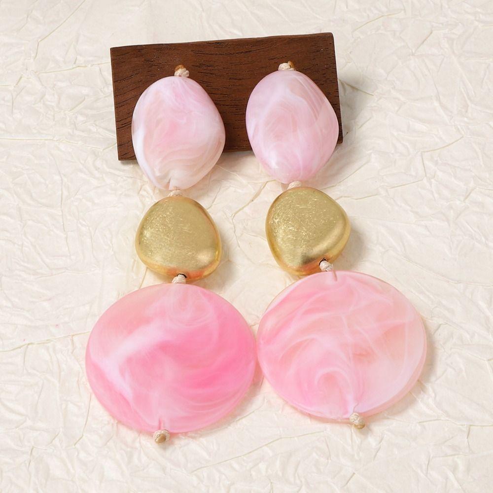 Irregular Vintage Beads Necklaces Pink Neck Chains New Chokers for Women