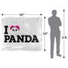 We Bare Bears Silky Heart Panda Supersoft Blanket