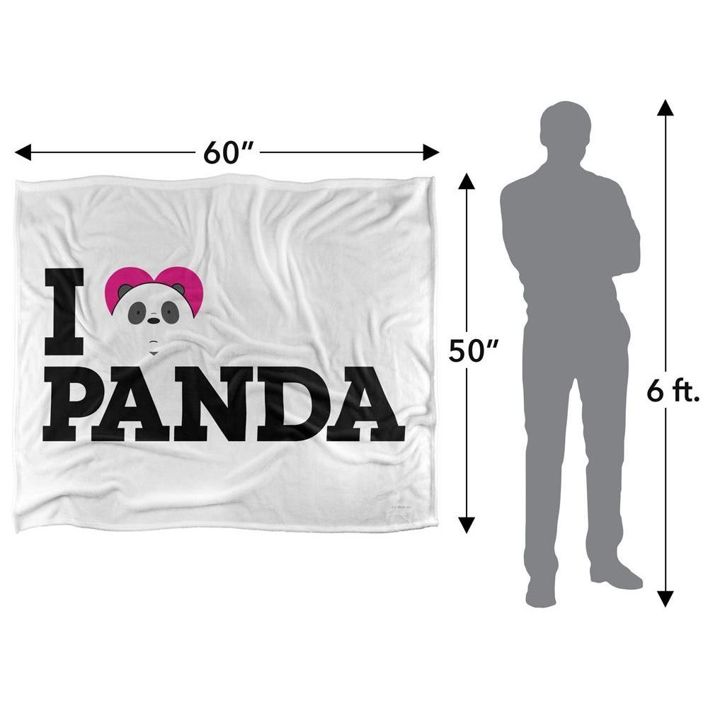 We Bare Bears Silky Heart Panda Supersoft Blanket
