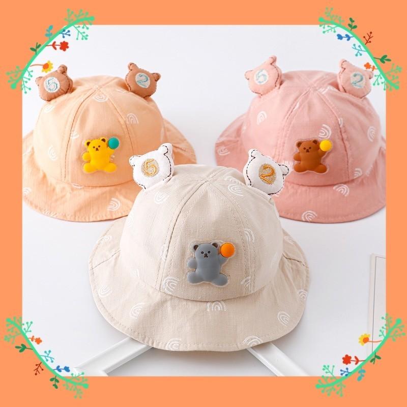 Niedlicher Baumwoll-Babysonnenhut für Jungen und Mädchen Frühling Herbst Fischerhut