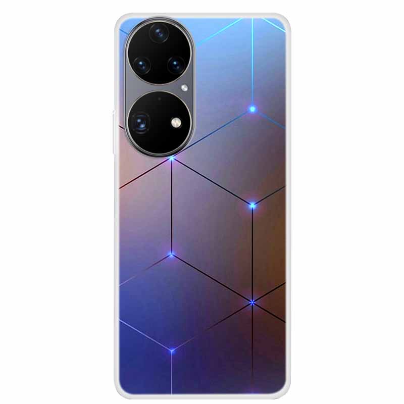 For Huawei P50 Pro Case P50 P50E Clear Fashion TPU Silicone Shockproof Phone Case for Huawei P50 Pro Case P 50 Protective P50Pro