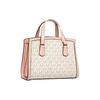Michael Kors Mk Chantal Classic Letter Print Pendant Tote Bag Women Tote Bag Vanilla-White Nude-Pink 32R3G7CC0B-173