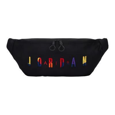 Colorful Embroidered Logo Zipper Crossbody Waist Bag Unisex Bags Black JD2143028GS-001-03132