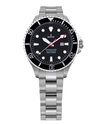 FreeDiver Sapphire Stainless Steel Black Dial Automatic RTFL831 200M Women's Watch