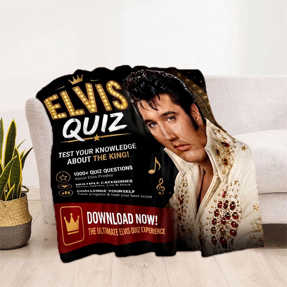 Elvis Presley: Rock 'n' Roll Legend Blanket Durable Comfort Perfect for Bedding Chair Bed Four Seasons Multipurpose Stylish Decor