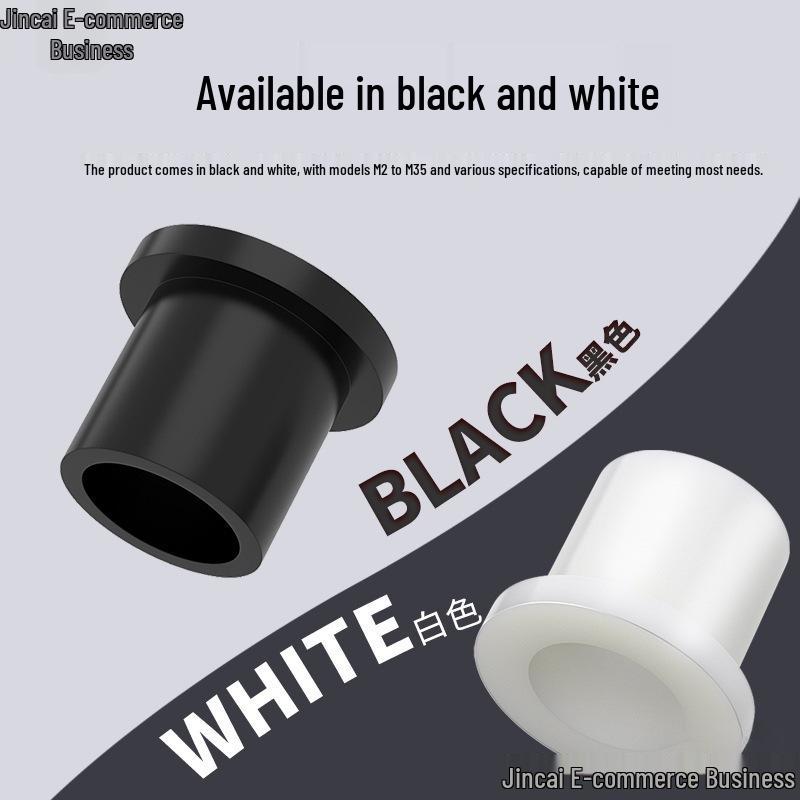 T-shaped Nylon Gasket Ring Screw Shaft Sleeve, Round Concave-Convex Insulation Pad, M2-M35