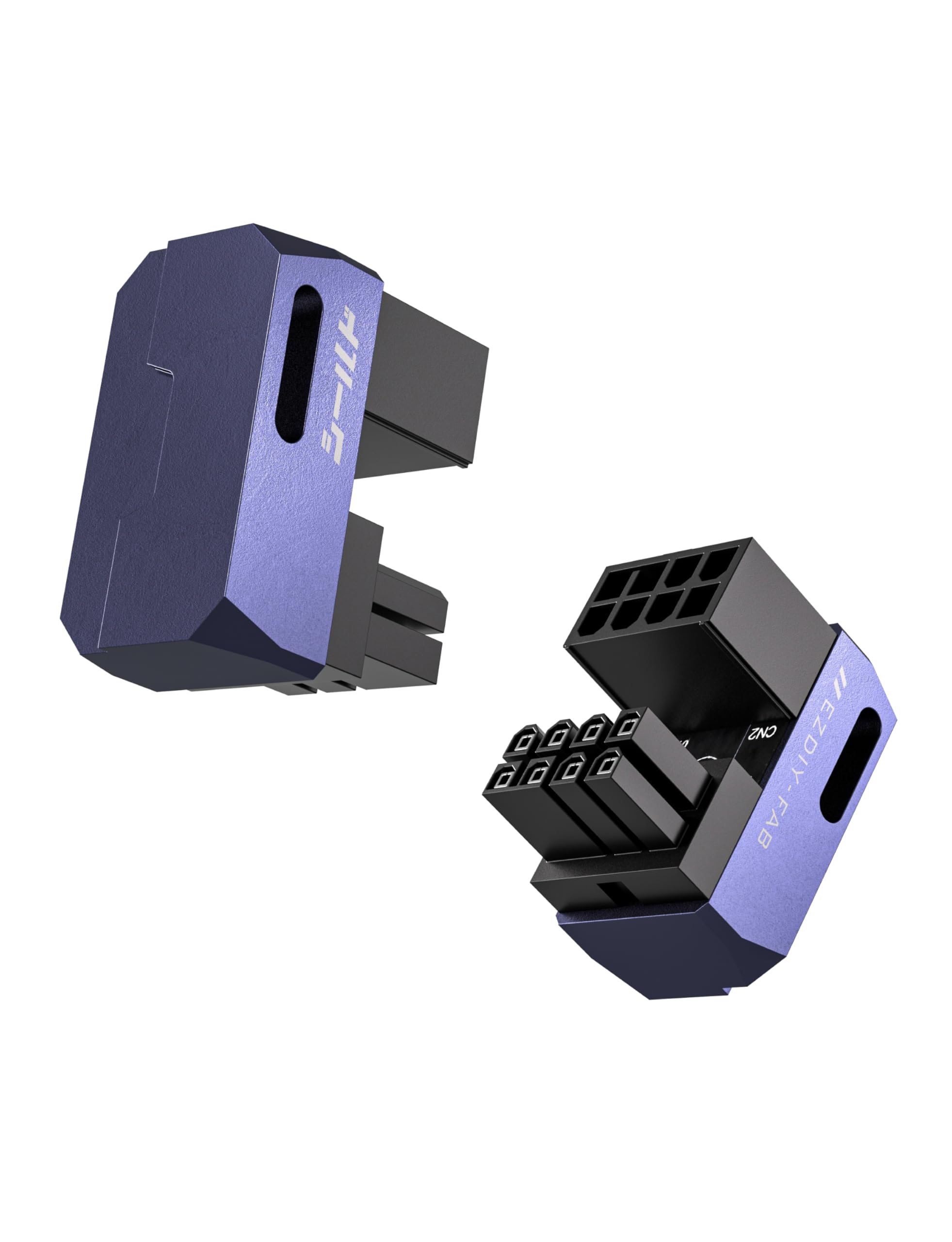 

Shield Series to PCIe GPU Power PCI Express Power Adapter with Aluminum Standard Purple EZDIY-FAB 8-Pin Adapter, U-Turn 8-Pin 180-Degree Angle,