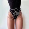 Women Belly Belt Chain Street Style Gothic Harness Chain Bustier Harness Waist Clothing Accessories