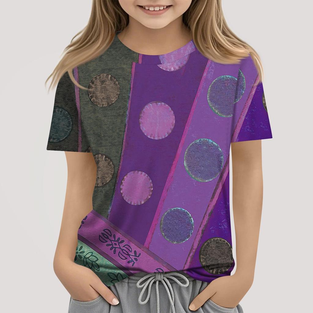 Dívčí chlapecká trička pro batolata Dětské top chlapecké a dívčí tričko s krátkým rukávem