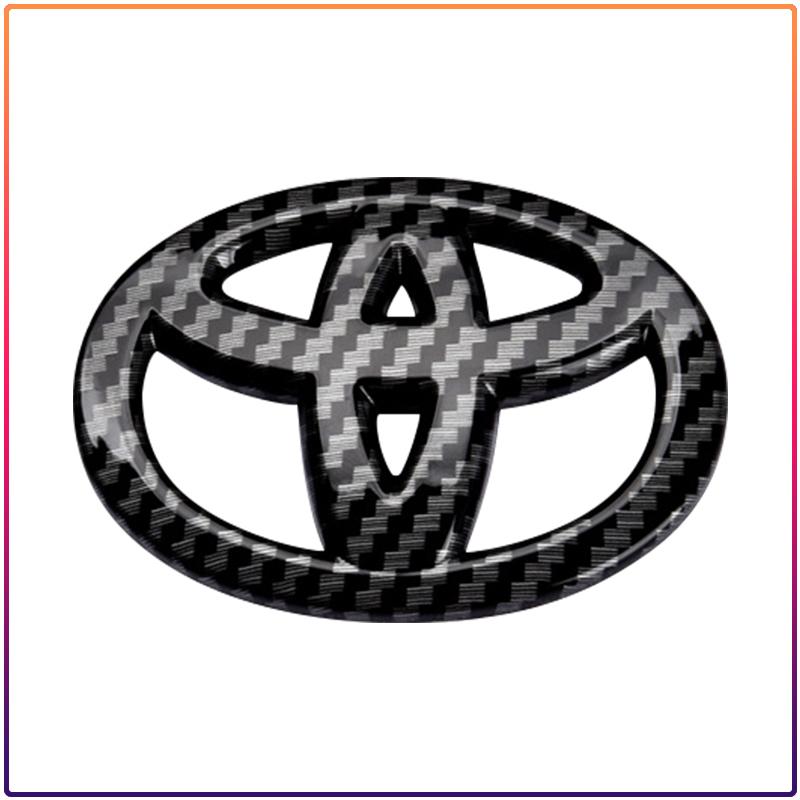 1Pcs Car Steering Wheel Emblem Badge Decal Sticker Auto Styling Decor Fit For Toyota Fortuner Chr Verso Prius Hiace Yaris Trd Corolla