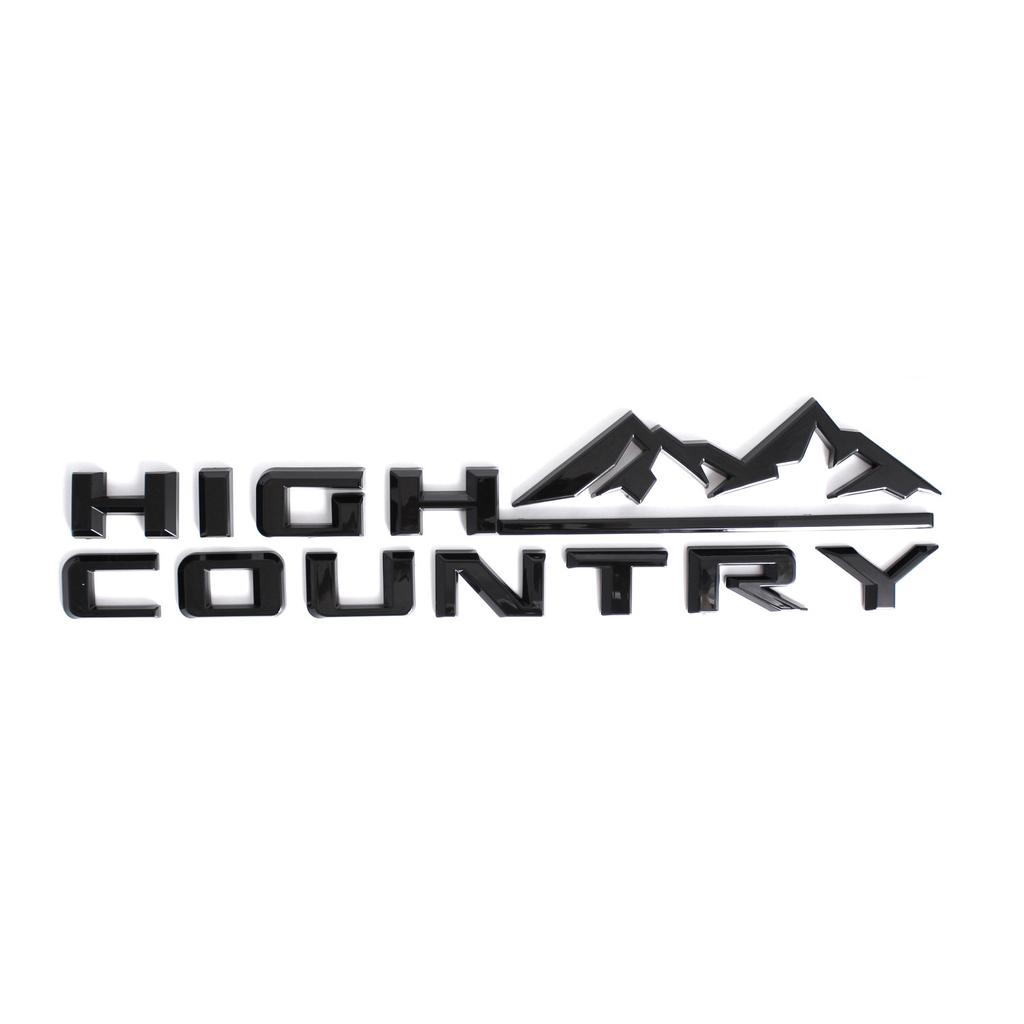 3D High Country Emblem Decal Car Fender Door Tailgate Badge Nameplate Sticker For 19-21 Silverado 1500 2500hd 3500 hd