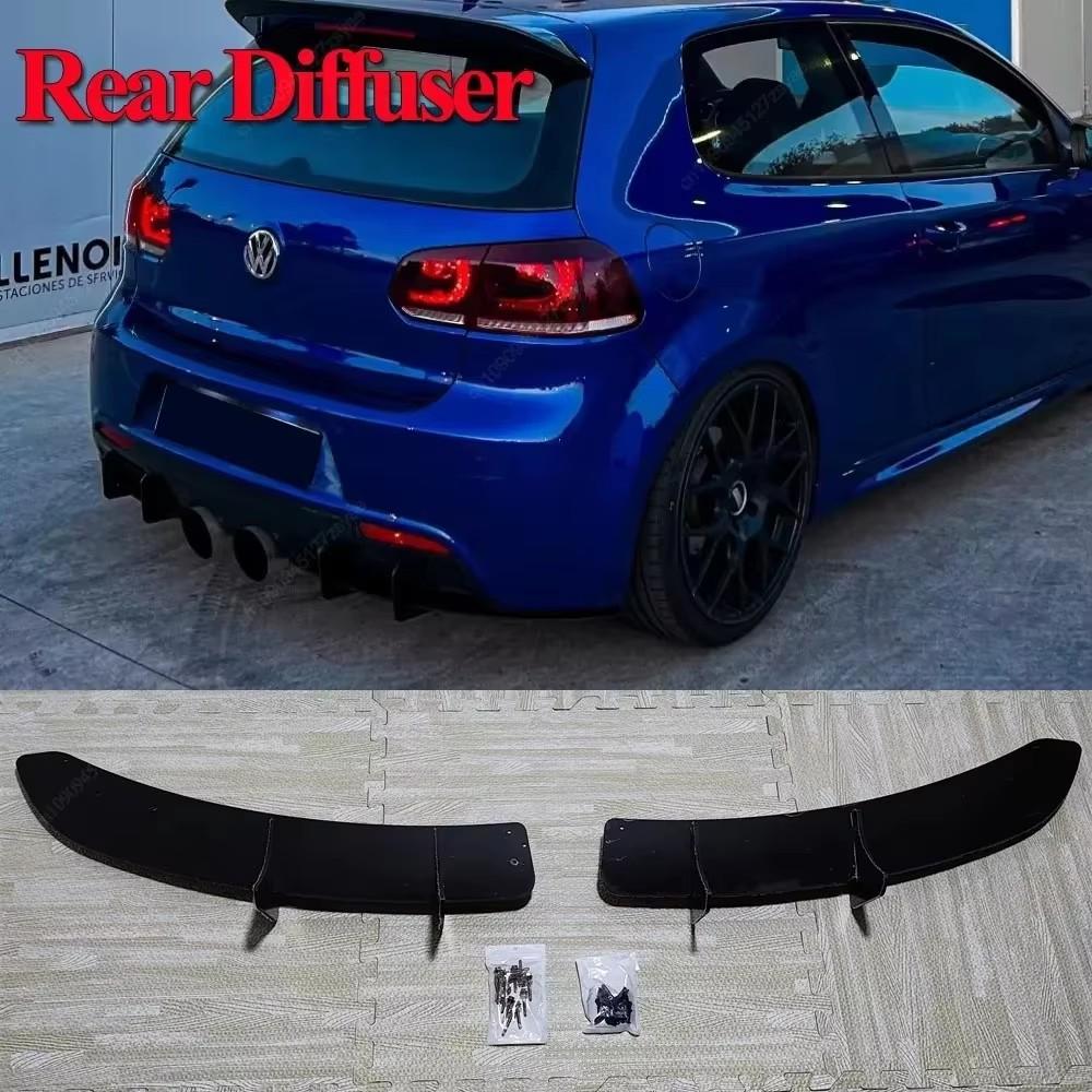 Samochodowy Przedni Zderzak Spojler Splitter Dyfuzor Deflektor & Dyfuzor Tylnego Zderzaka Do VW Golf 6 MK6 R R20 2008-2013 Canard Tuning