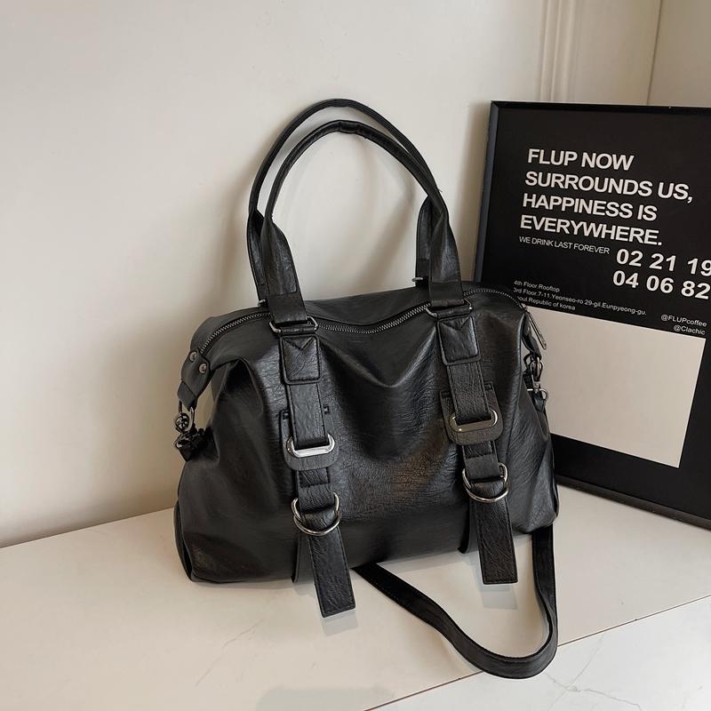 PU Leather Underarm Bag Retro Crossbody Bag with Adjustable Strap Tote Bags for Women