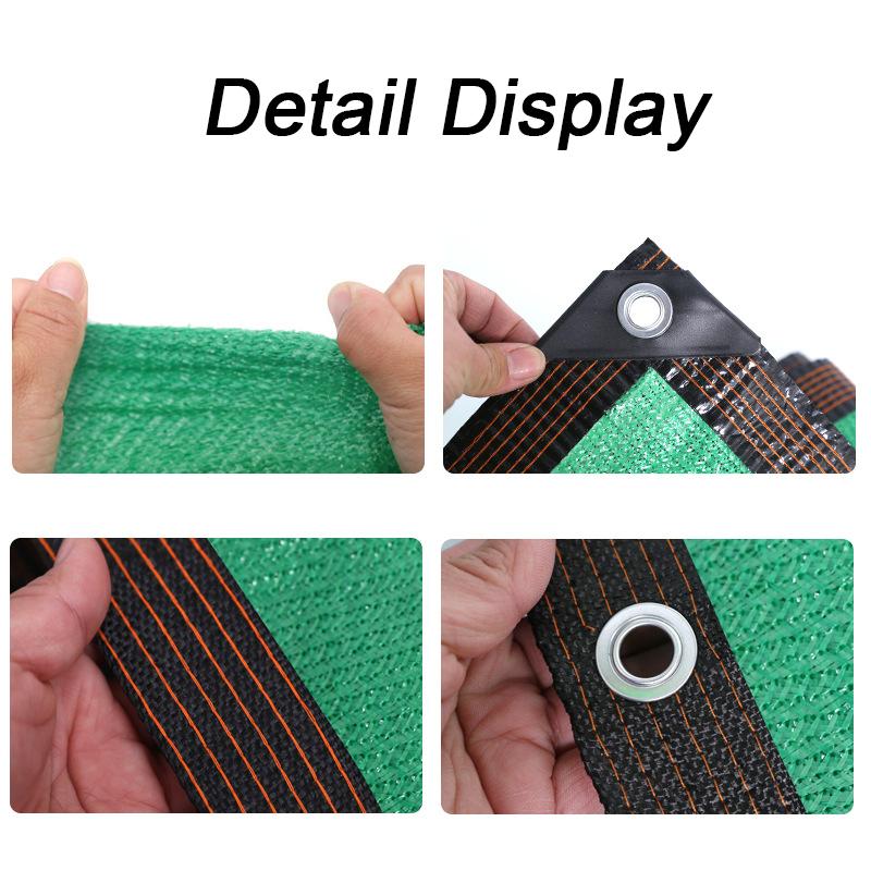 1PC UV Protection Outdoor Shade Cloth with Grommets Breathable & Lightweight Perforated Sun Shade Net for Patio Outdoor