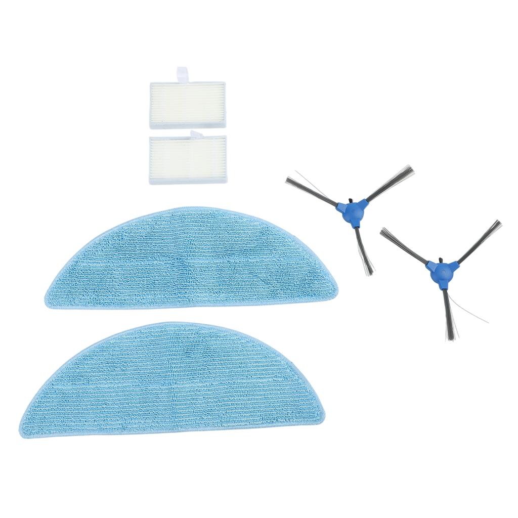 Replacement Parts For Cecotec For Conga M70 For Genesis Robot Vacuum, Includes 2 Side Brushes 2 Filters 2 Mops