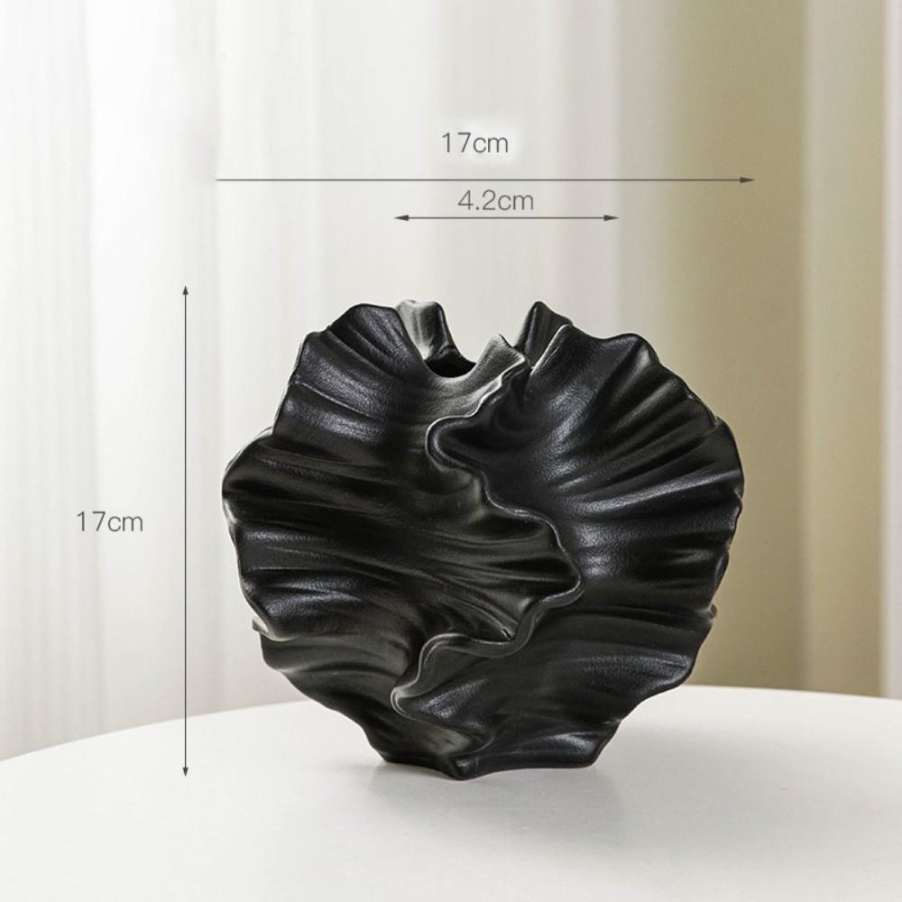 Wavy Nordic Vase Matte Texture Ceramic Vase Simple Minimalist Mirage Vase Flower Arrangement