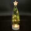 3pcs Led Mini Christmas Tree Desktop Decoration Ornaments Photography Props With Colorful Lights For Home