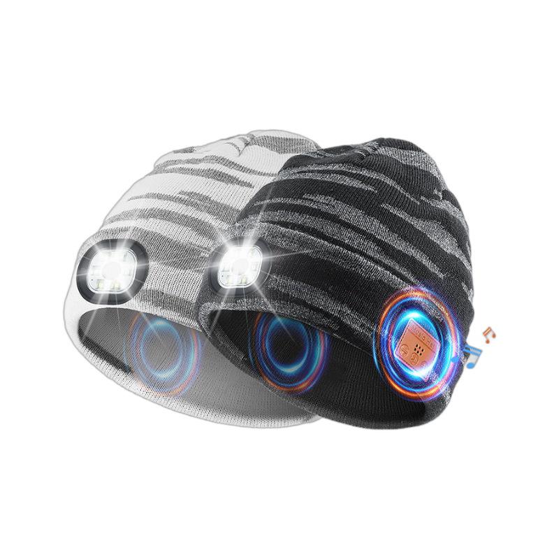 Washable Bluetooth LED Music Earphone Knitted Hat