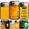 Alcohol The Beer Bubble Pattern Cover For iPhone 17 Air 15 16 14 13 12 Pro Max 11 Pro Max Plus Phone Case Coque