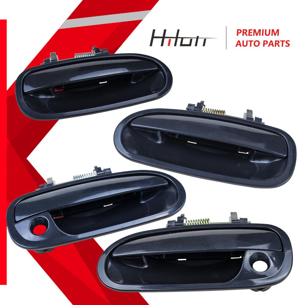 Exterior Door Handle Smooth Black for 1996-2000 Honda Civic Replaces 72140-S04-003 72140-S04-0030 72140-S00-004