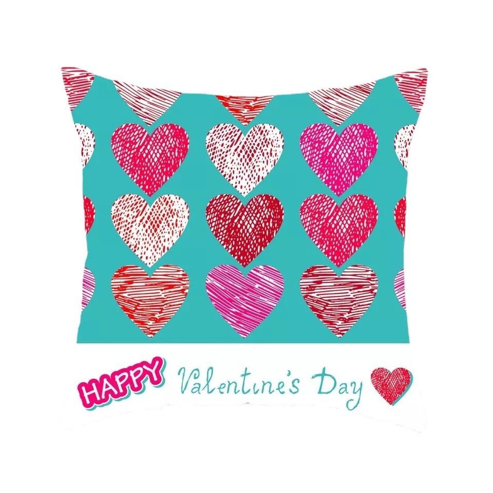 Office Sofa Cushion Cover Valentine's Day Confession Creative Love Pattern Pillowcase Luxury Home Decoration Cushion Cover