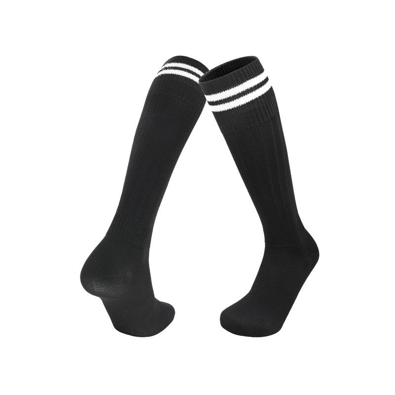 

Breathable Long Football Socks: Men s, Women s, Kids Wear-Resistant Training Socks M Medium черный белый