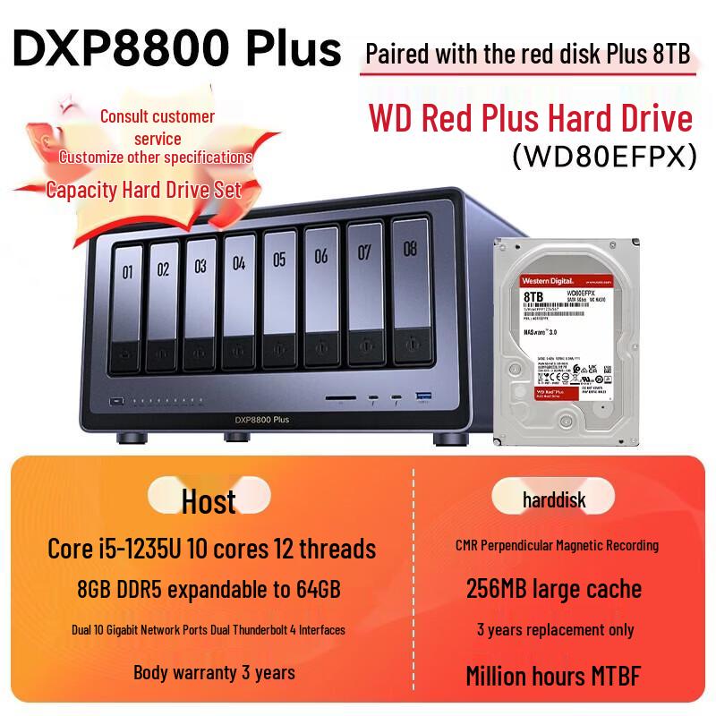 

Ugreen DXP8800 Plus 8-Bay Enterprise NAS Server