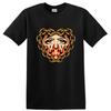 Flaming Heart Woman Art Graphic T Shirt for Casual Streetwear Cool Tee