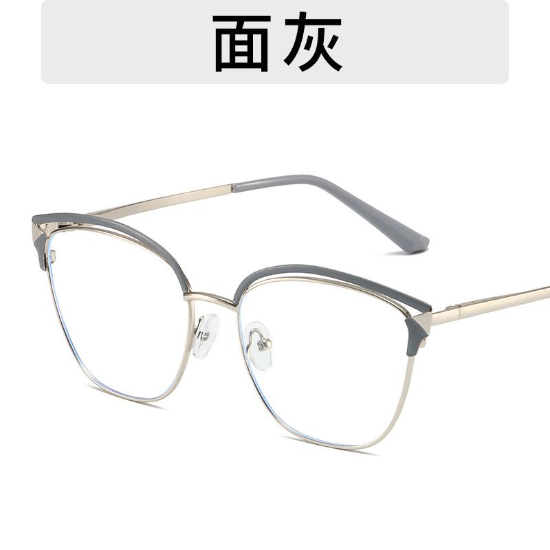 

Новый стиль Треугольные металлические очки против синего света для женщин и мужчин, модные новые полые металлические оправы для очков, компьютерные очки