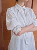 Mueum Sleeky Circle Oversized Shirt (White)