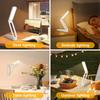LED Touch Desk Lamp Folding Portable Night Light USB Rechargeable Wall-mounted Led Lamp Dormitory Bedroom Reading Table Lamp