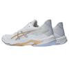 New Asics NETBURNER BALLISTIC FF 4 Shock Absorbers Low Top Training Shoes Women's White Gold 1052A083-102