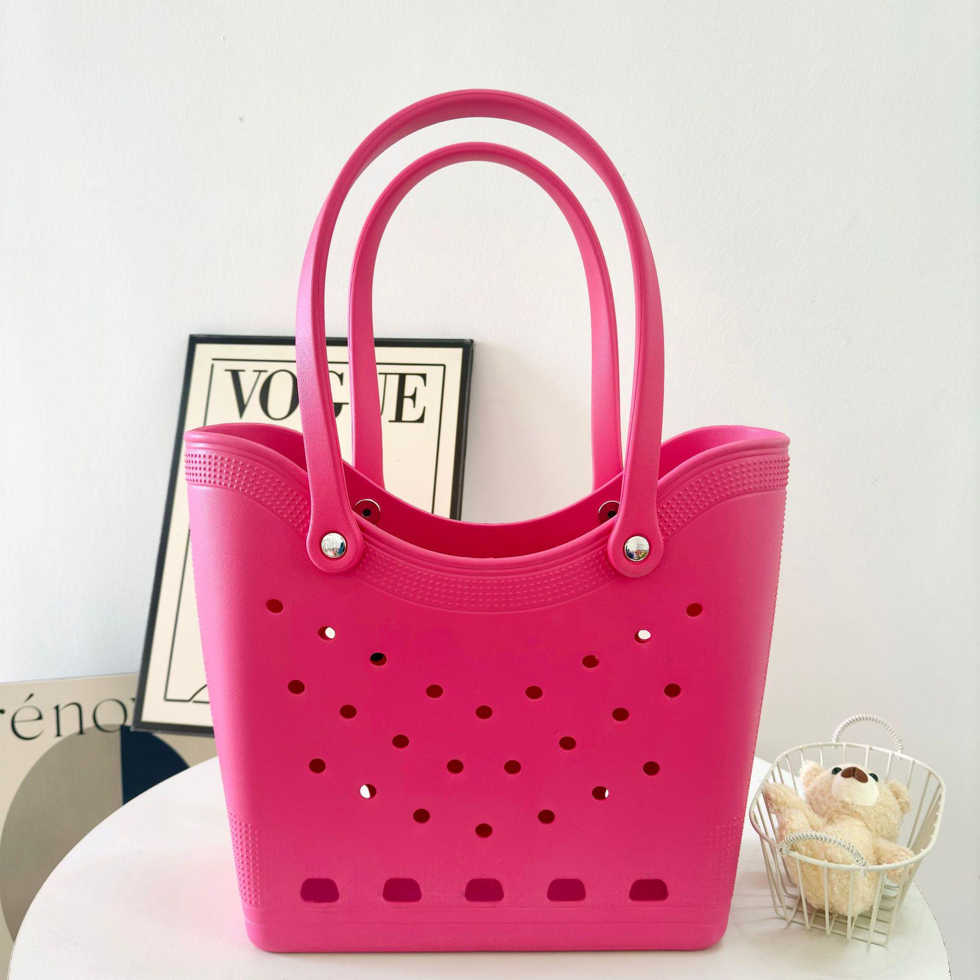 

Водонепроницаемая пляжная сумка EVA - большая вместительная сумка через плечо для путешествий и хранения вещей 38*14*32cm (Self-decoration accessories)