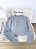 Retro Minimalist Men's Henley Knit Sweater - Old Money Style, Long Sleeve, Autumn/Winter
