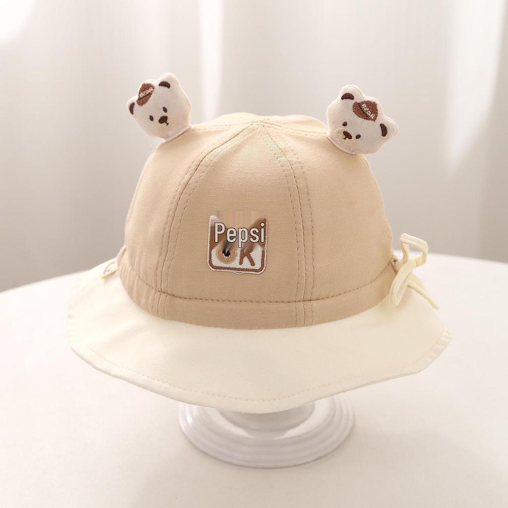 Adorable Bear Baby Sun Hat, Spring-Autumn Style for Newborns & Toddlers