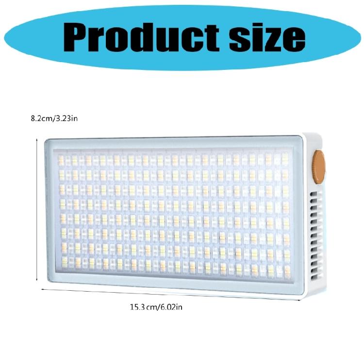Studio Grade 40W Rgbs LED Video Light Builts in Battery Type C Charging 2500K 9000K Color Ranges Noiseless Operation for Live Broadcast