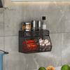Wire Mesh Storage Basket Large Capacity Strong Load-bearing Easy Installation Wall Mounted Shelf Organizer Basket