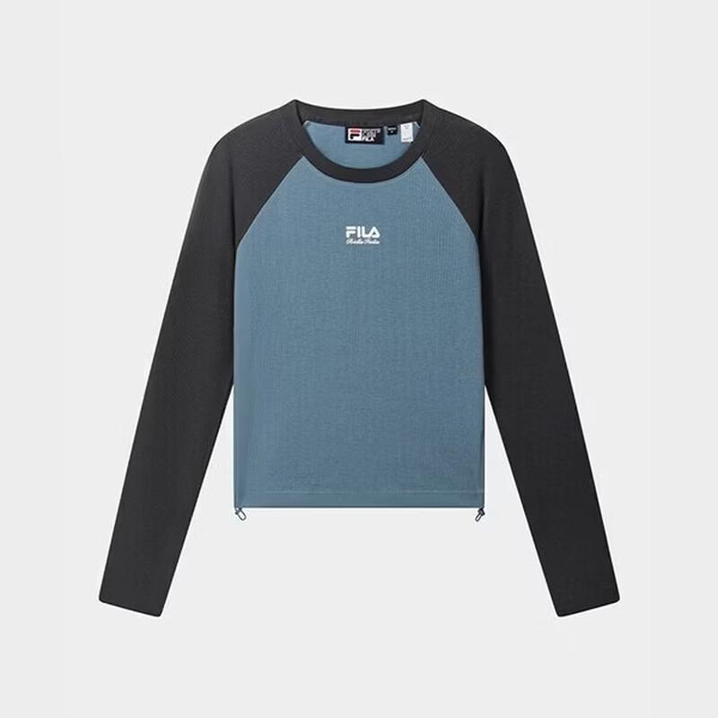 Fila Women's 2026 Autumn Slim Fit Raglan Sleeve Knit Long Sleeve Tee