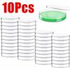 10 Peças/Conjunto Plástico Descartável Placa de Petri 35/60/70/90/100/120/150mm Placa de Petri Estéril Laboratório