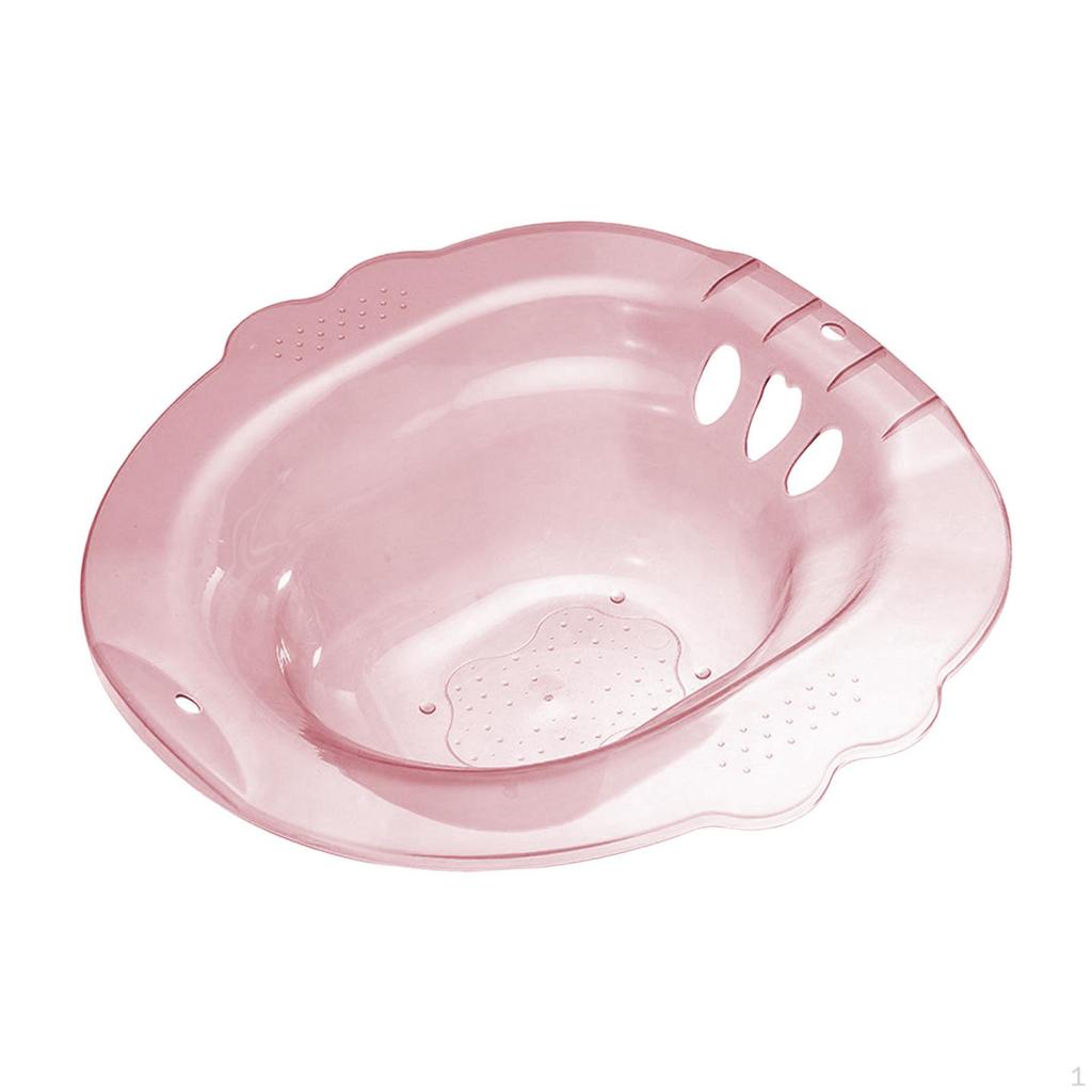 Sitz Bath for Toilet Seat Sits Deeper Bowl Reusable Wide Easy To Store with Hanging Hole