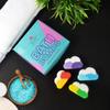 The Body Bucket Cloud Bath Bombs With Aqua, Lemon, Orange And Lavender Fragrance - All Natural Handcrafted Aromatherapy - Perfect Bath Gift For Kid