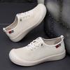 Women's shoes casual shoes spring light flat shoes fashionable versatile mother shoes soft sole not tired feet breathable fly woven single shoes