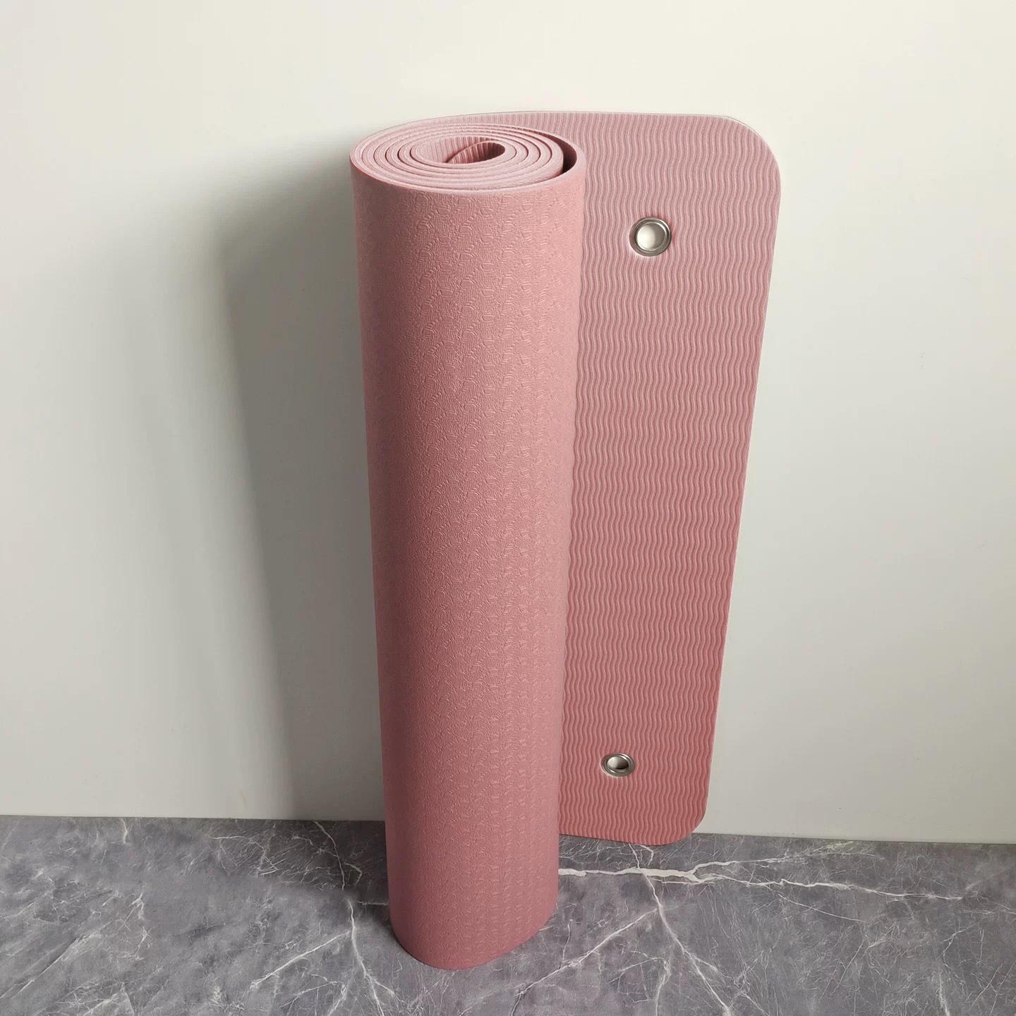 

Женский нескользящий коврик для йоги из ТПЭ: Утолщенный, амортизирующий коврик для аэробики для домашнего фитнеса