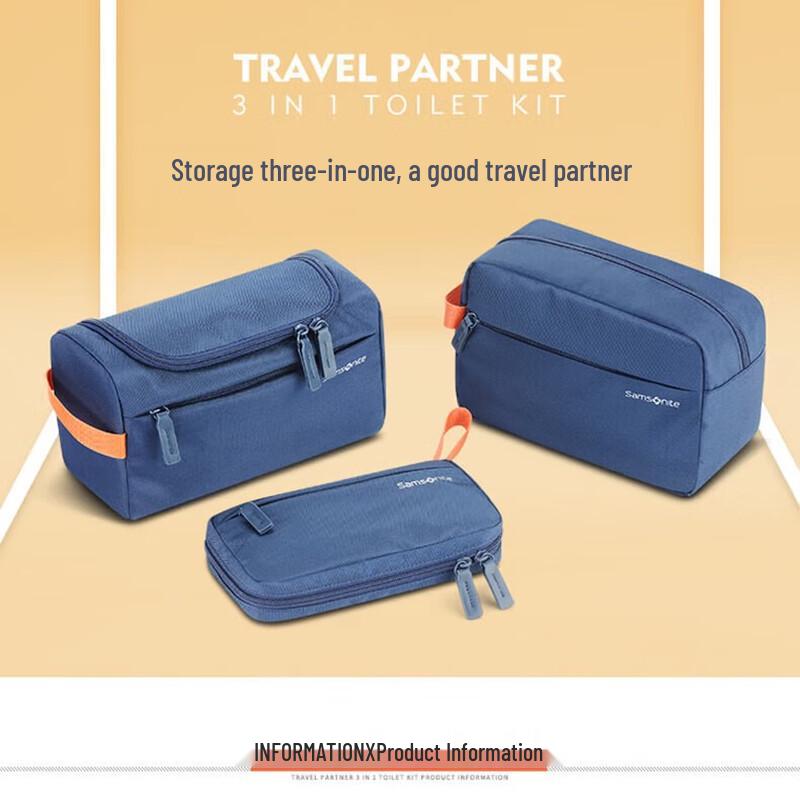 Samsonite 3-Piece Organized Travel Toiletry Bag Set