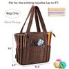 Large Capacity Crochet Yarn Storage Bag Multiple Pockets Craft Storage Yarn Bag Organizer Washable Corduroy Material